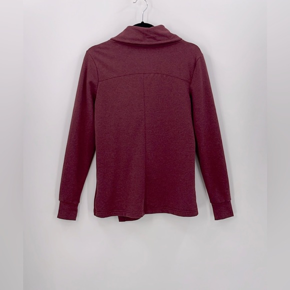 DANSKIN French Terry Asymmetrical Yoga Wrap Jacket - Picture 4 of 4